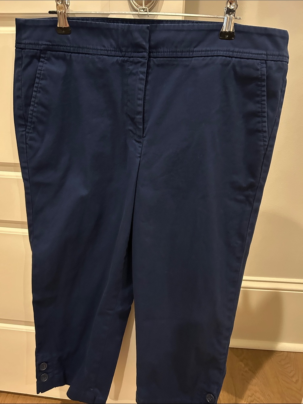 Talbots Navy Pedal Pusher Pants